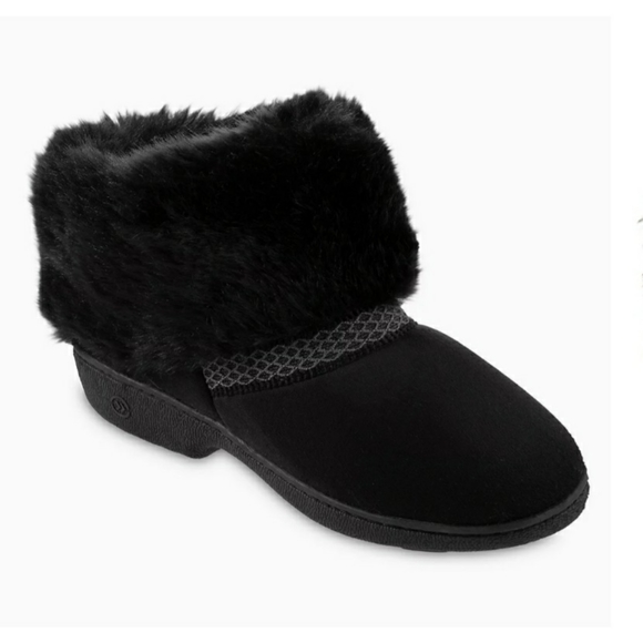 Isotoner Memory Foam Bootie Slippers Size XL
